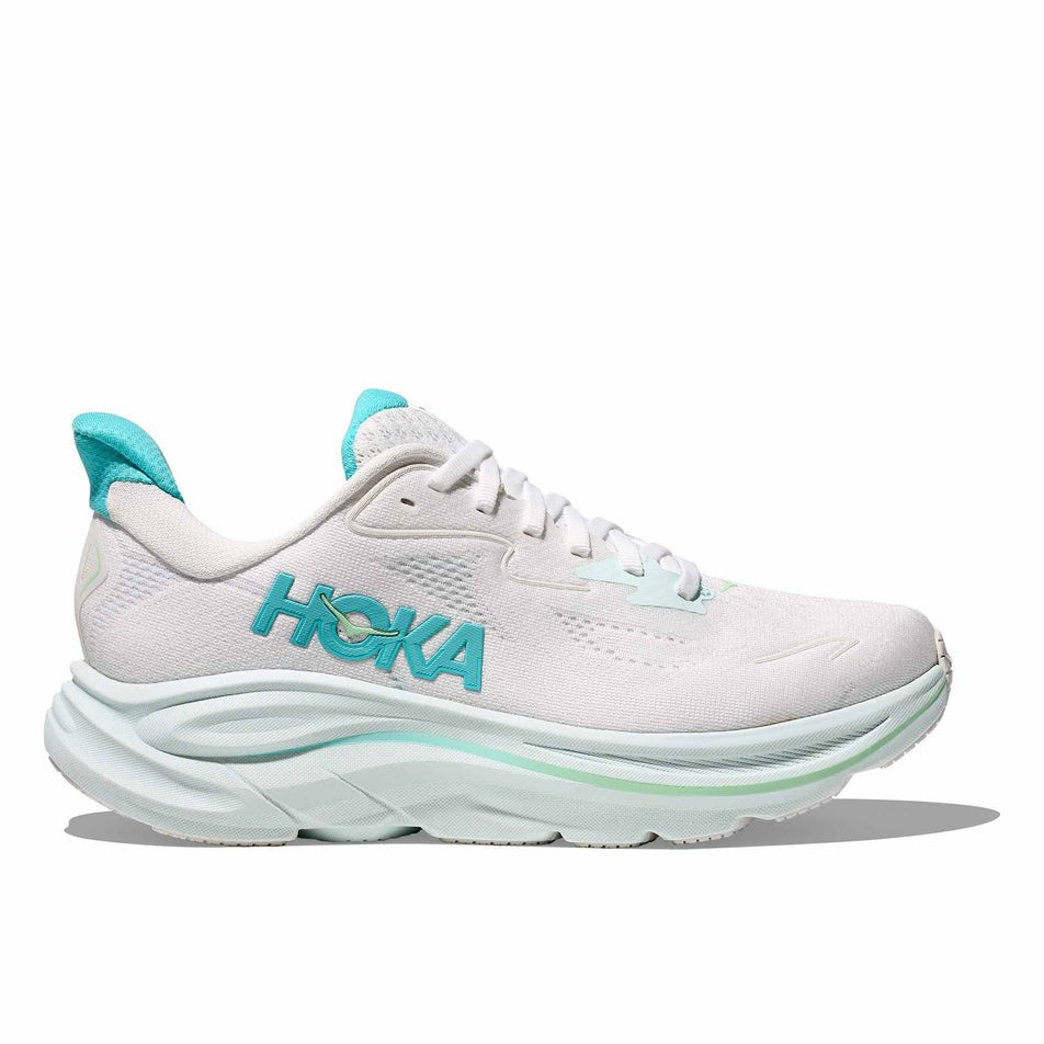Hoka Clifton 10 (Women's) - White/ Cielo Blue