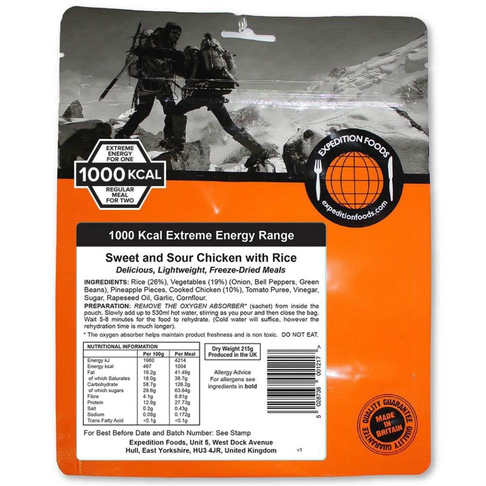 Expedition Foods Sweet and Sour Chicken with Rice  MRK 115