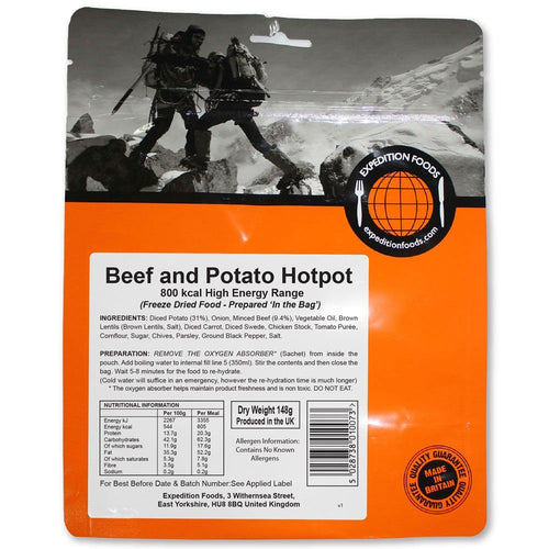 Expedition Foods Beef and Potato Hotpot  MRK 121