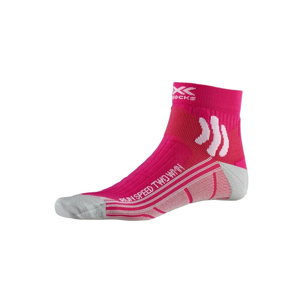 X-Socks Run Speed Two Socks Ladies 2019 Flamingo Pink Flamingo Pink/Pearl Grey