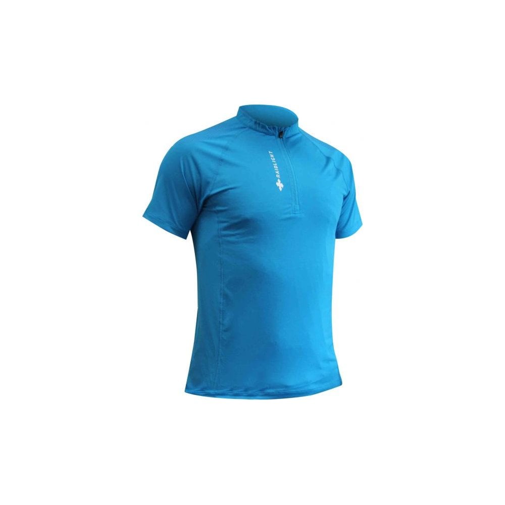 Mens Activ Run SS Shirt Mid Zip T