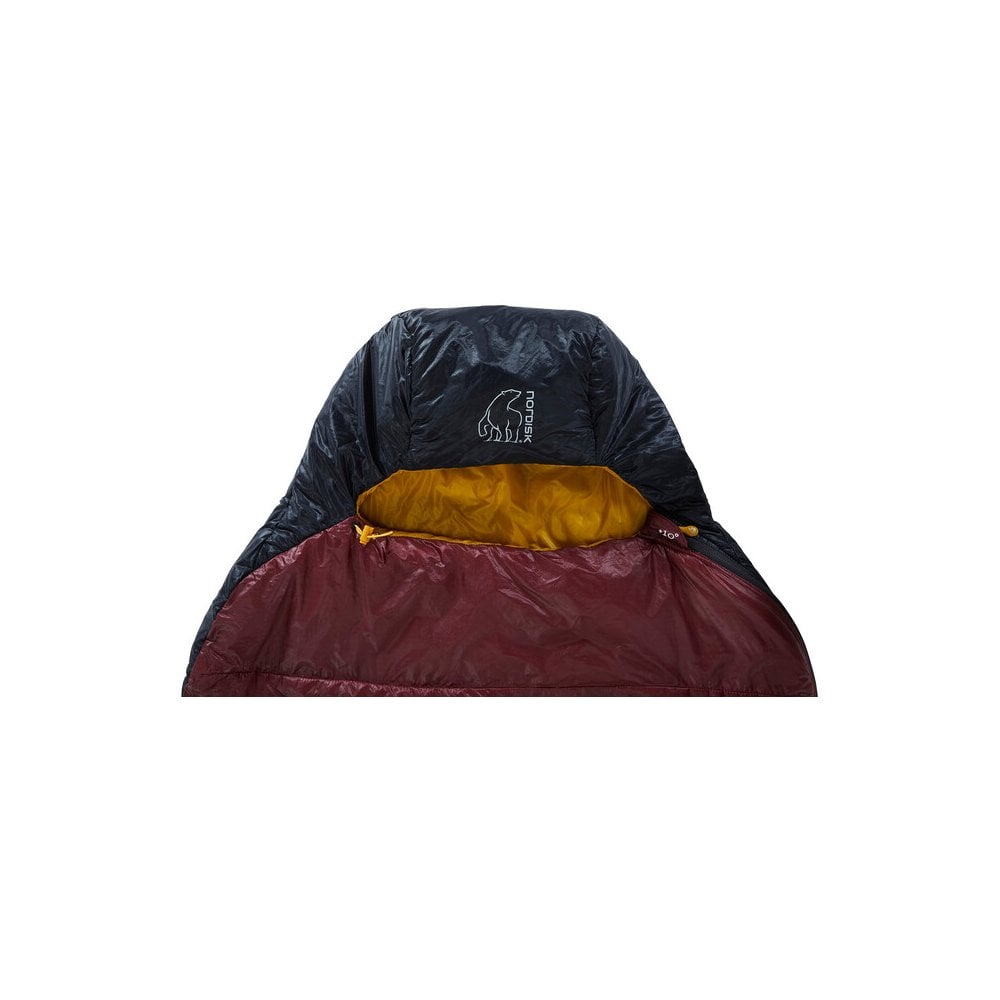 Nordisk Oscar Zero +10 Curve Synthetic Sleeping Bag rio red
