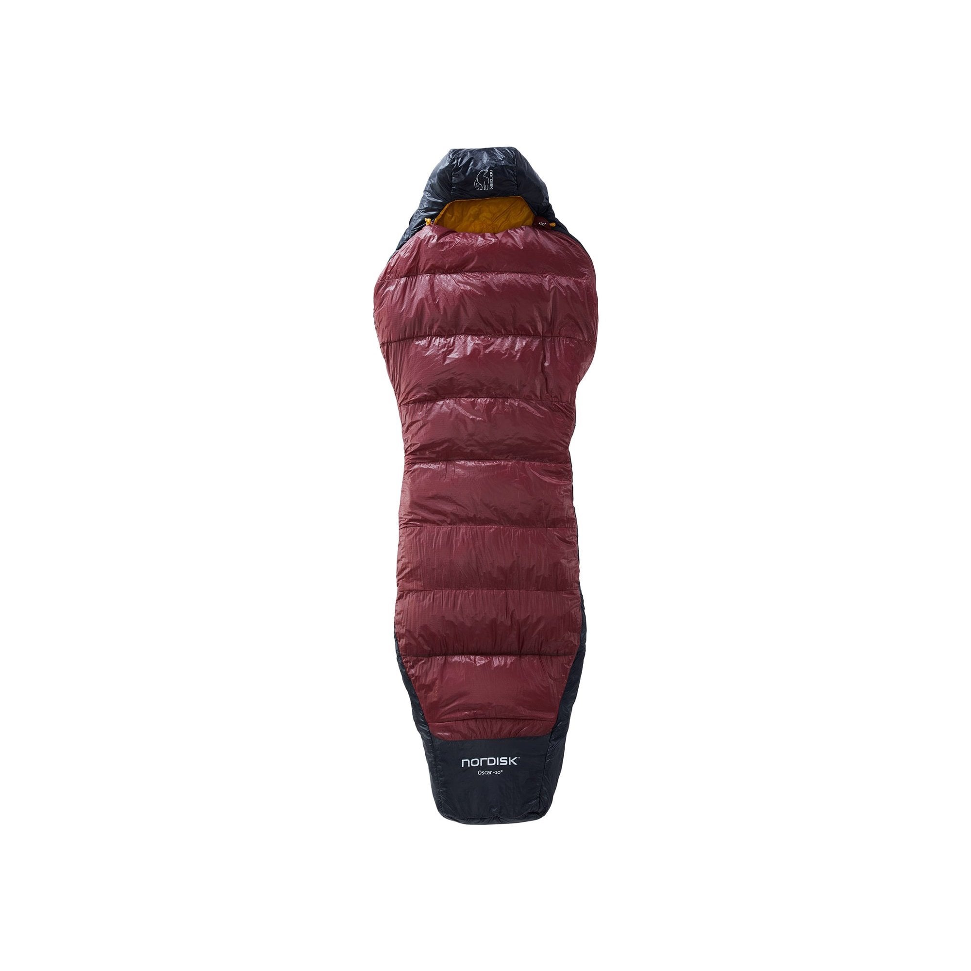 Nordisk Oscar Zero +10 Curve Synthetic Sleeping Bag rio red