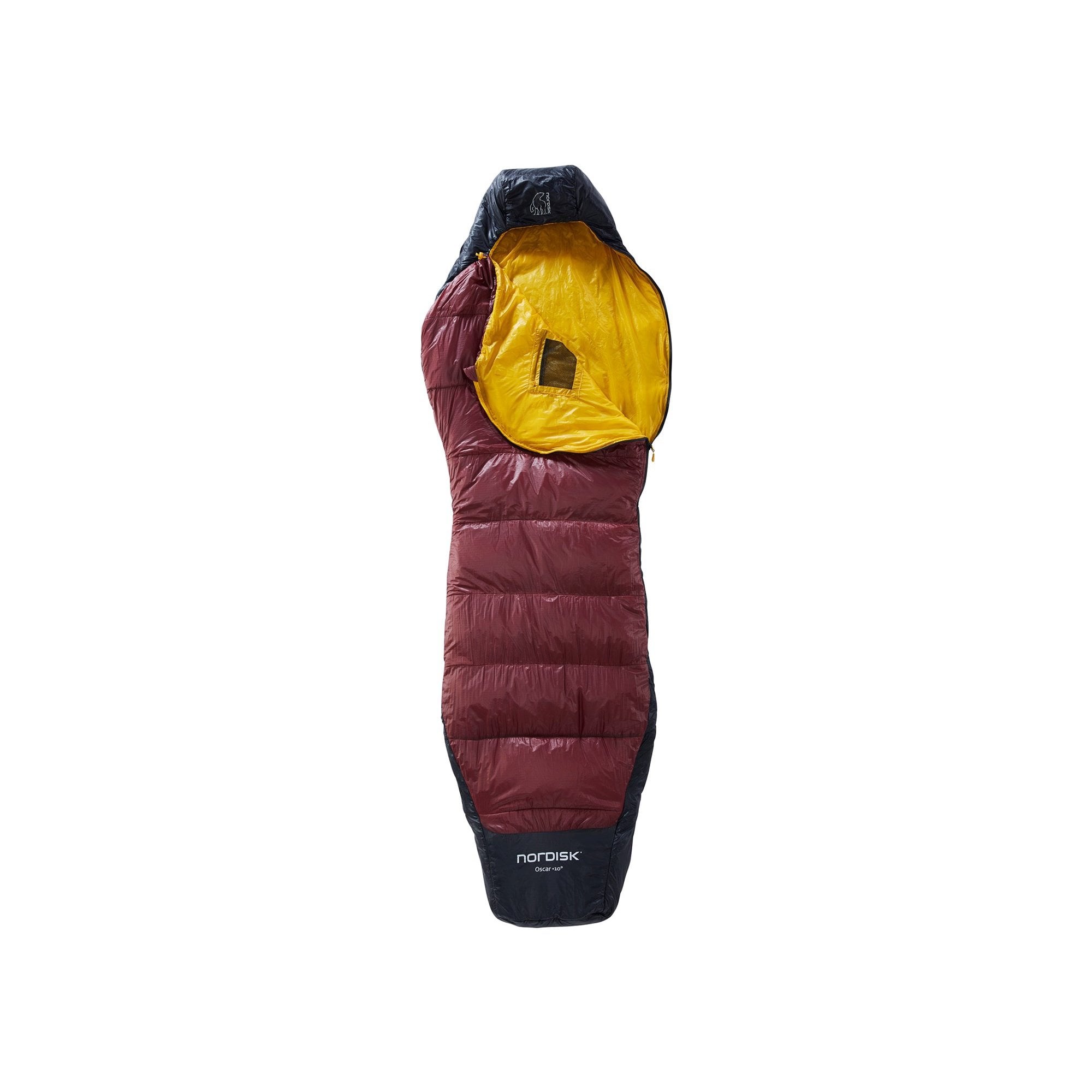 Nordisk Oscar Zero +10 Curve Synthetic Sleeping Bag rio red