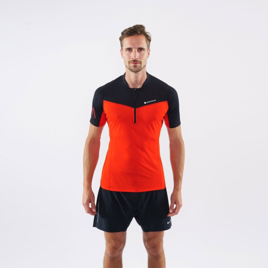 Montane Fang Zip T-Shirt Flag Red
