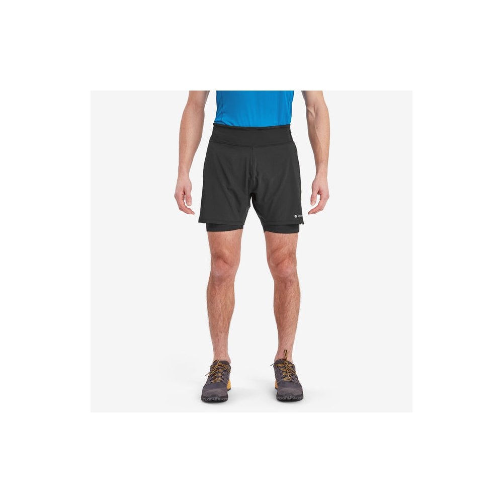 Montane Men's Slipstream Twin Skin Running Shorts Black