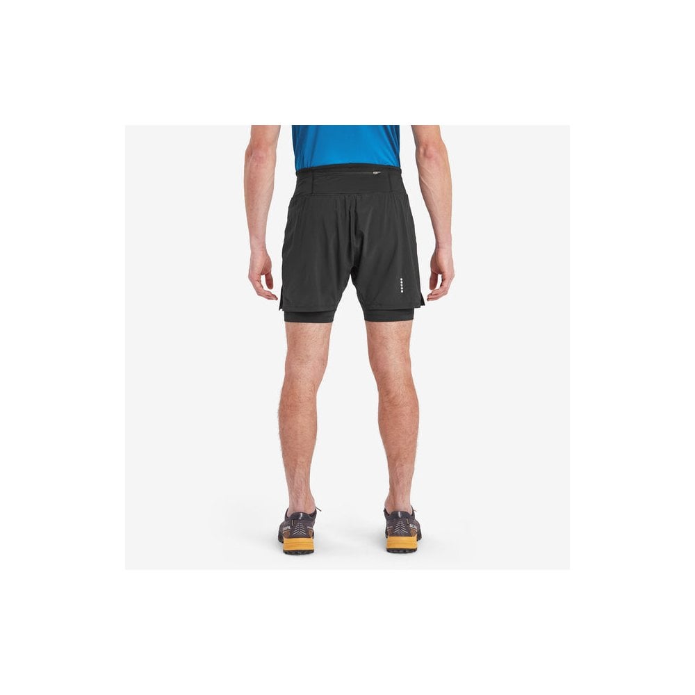 Montane Men's Slipstream Twin Skin Running Shorts Black