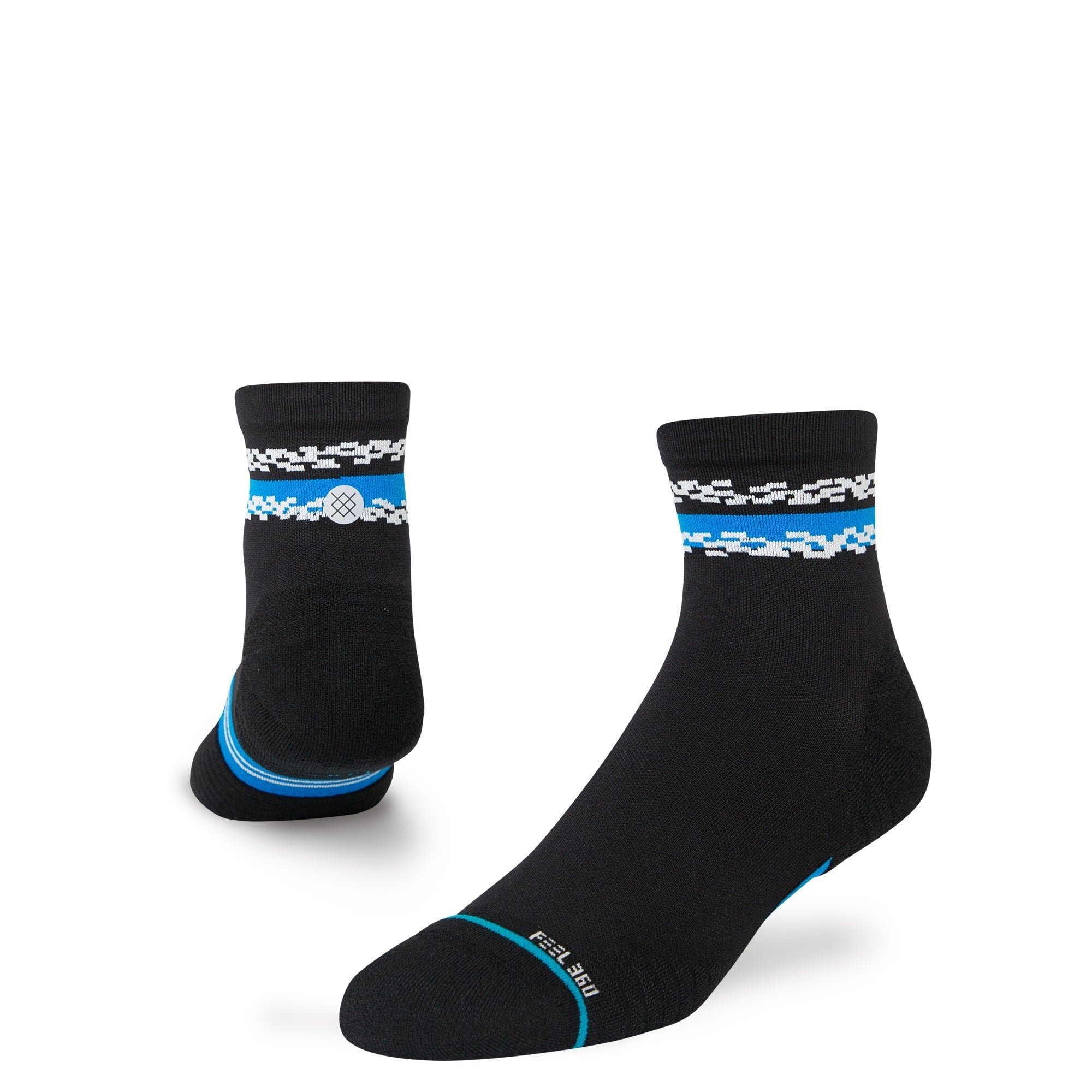 Distort Quarte Sock Black