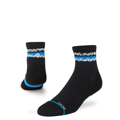 Distort Quarte Sock Black