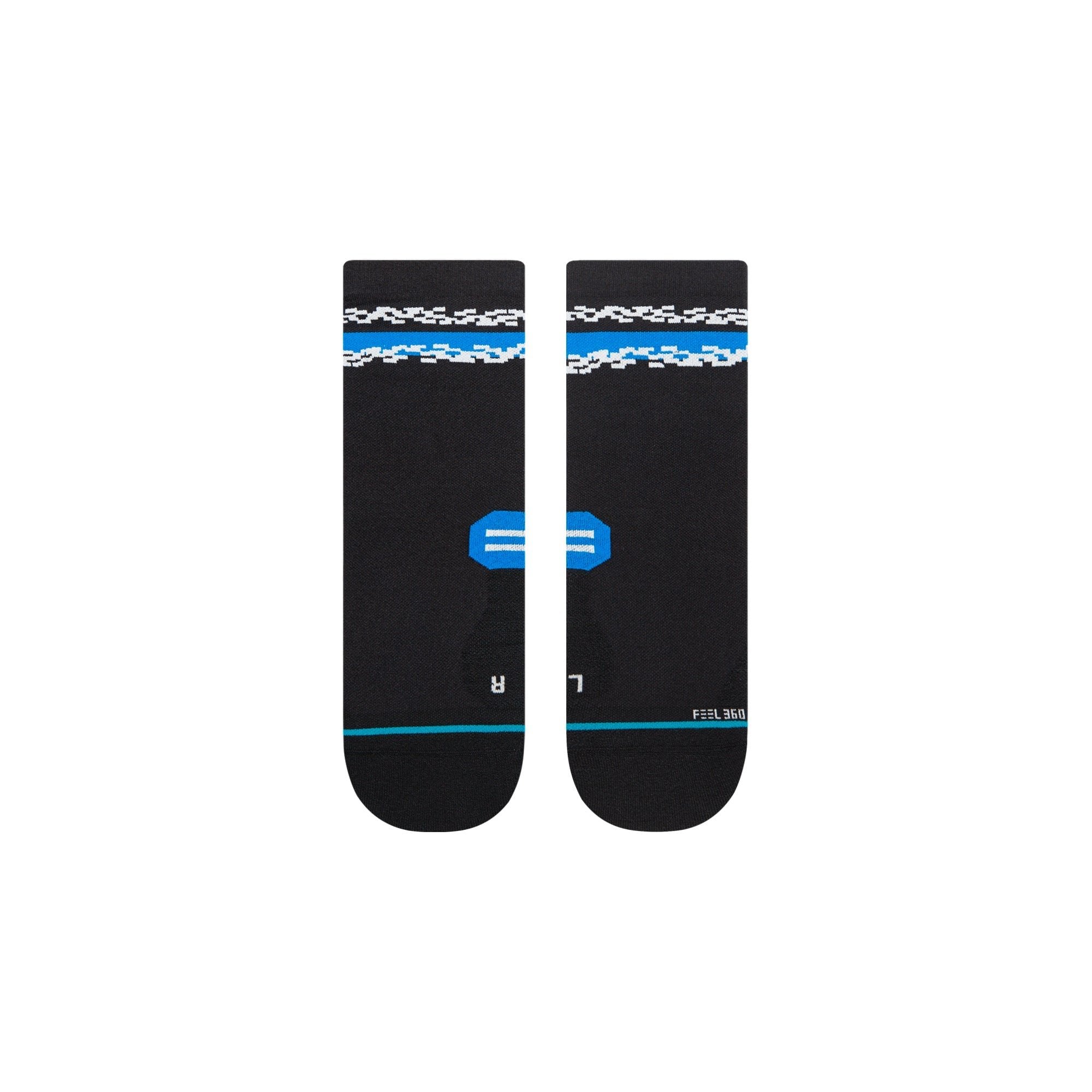 Distort Quarte Sock Black