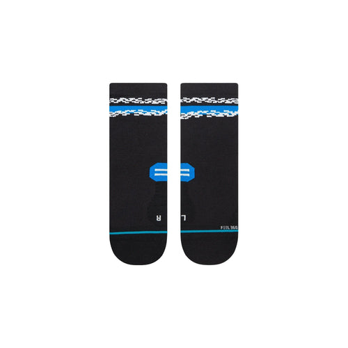Distort Quarte Sock Black