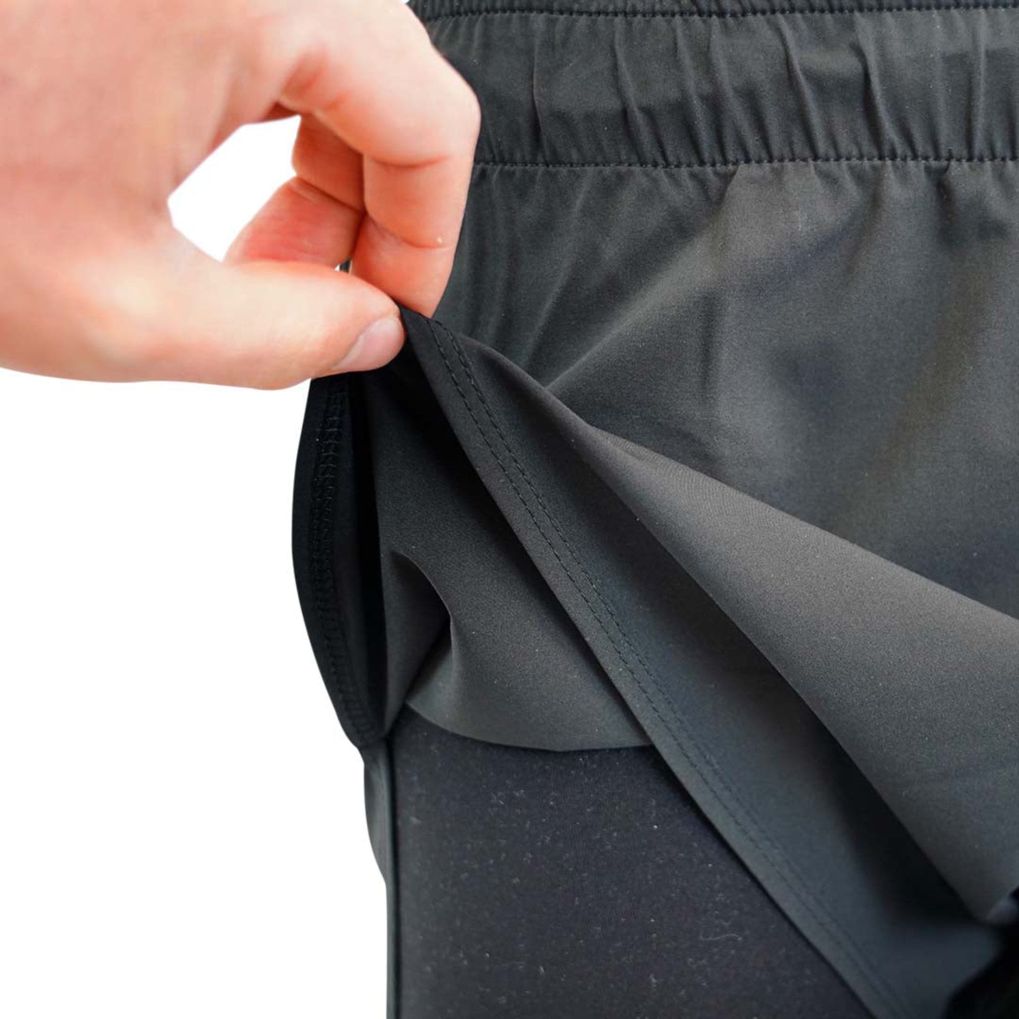 Raidlight R-Light 2 in 1 Shorts Black