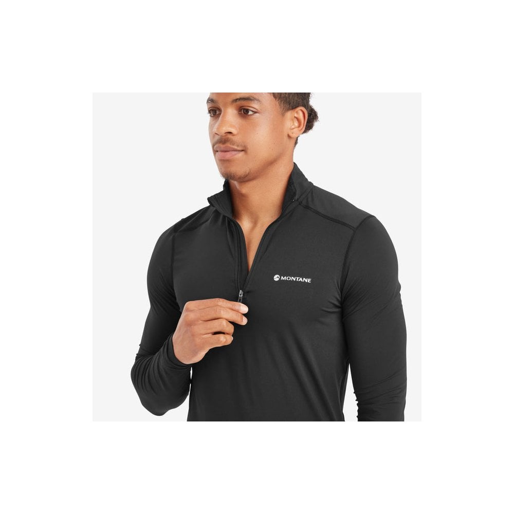 Montane Dart XT Zip Neck long sleeve Black