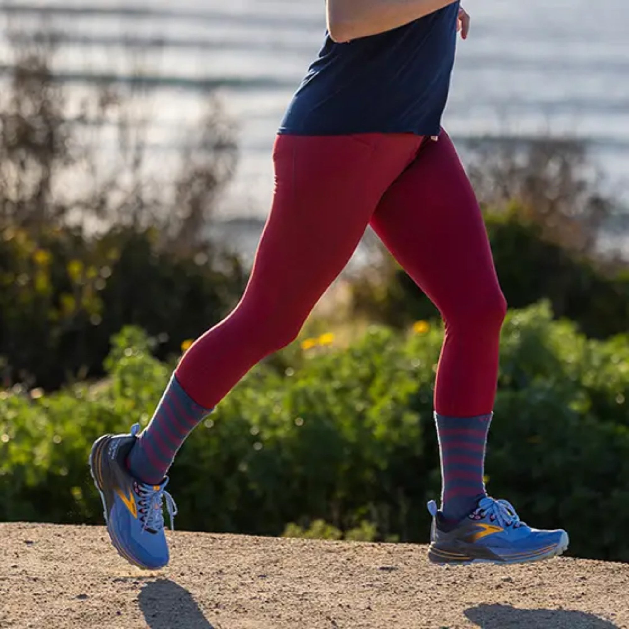 Injinji Womens Ultra Run Crew BRY