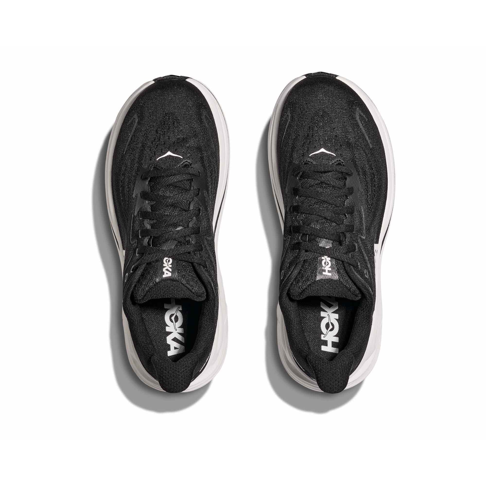 Hoka Clifton 10 D width (Women's) - Black/White
