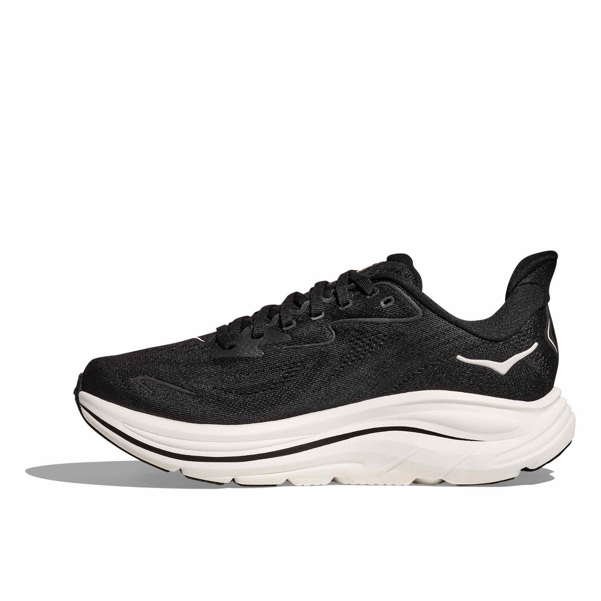 Hoka Clifton 10 D width (Women's) - Black/White