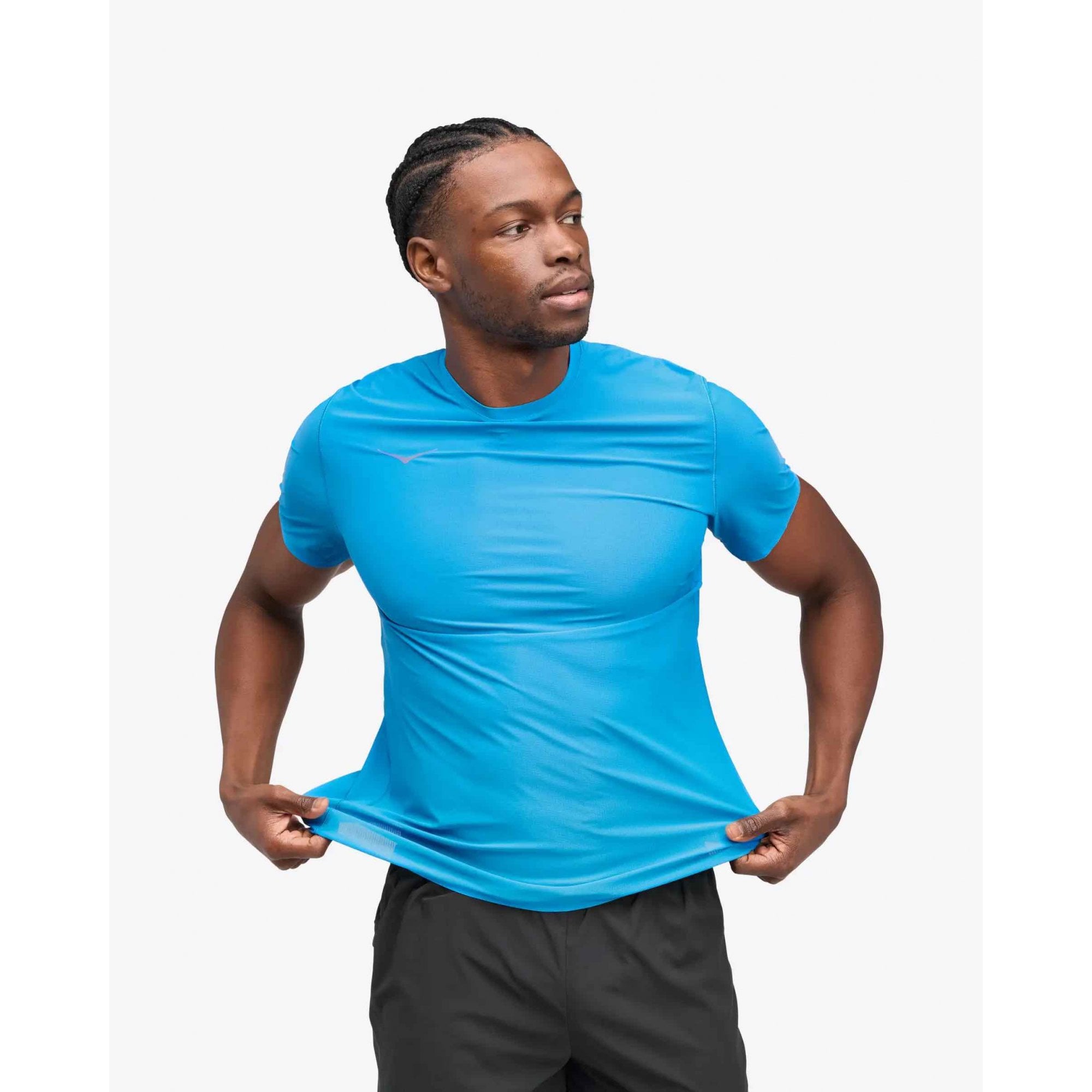 Hoka Men's Airolite Run Short Sleeve | BLK