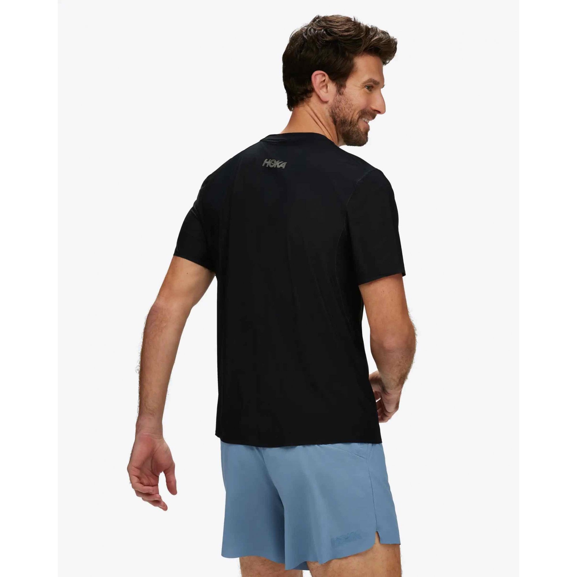 Hoka Men's Airolite Run Short Sleeve | BLK