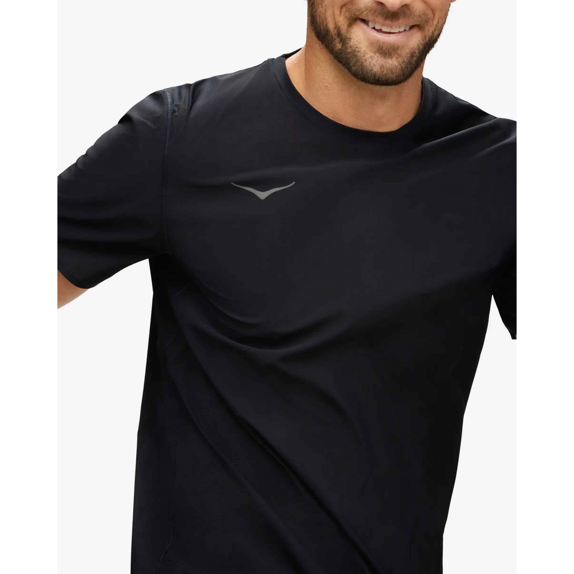 Hoka Men's Airolite Run Short Sleeve | BLK