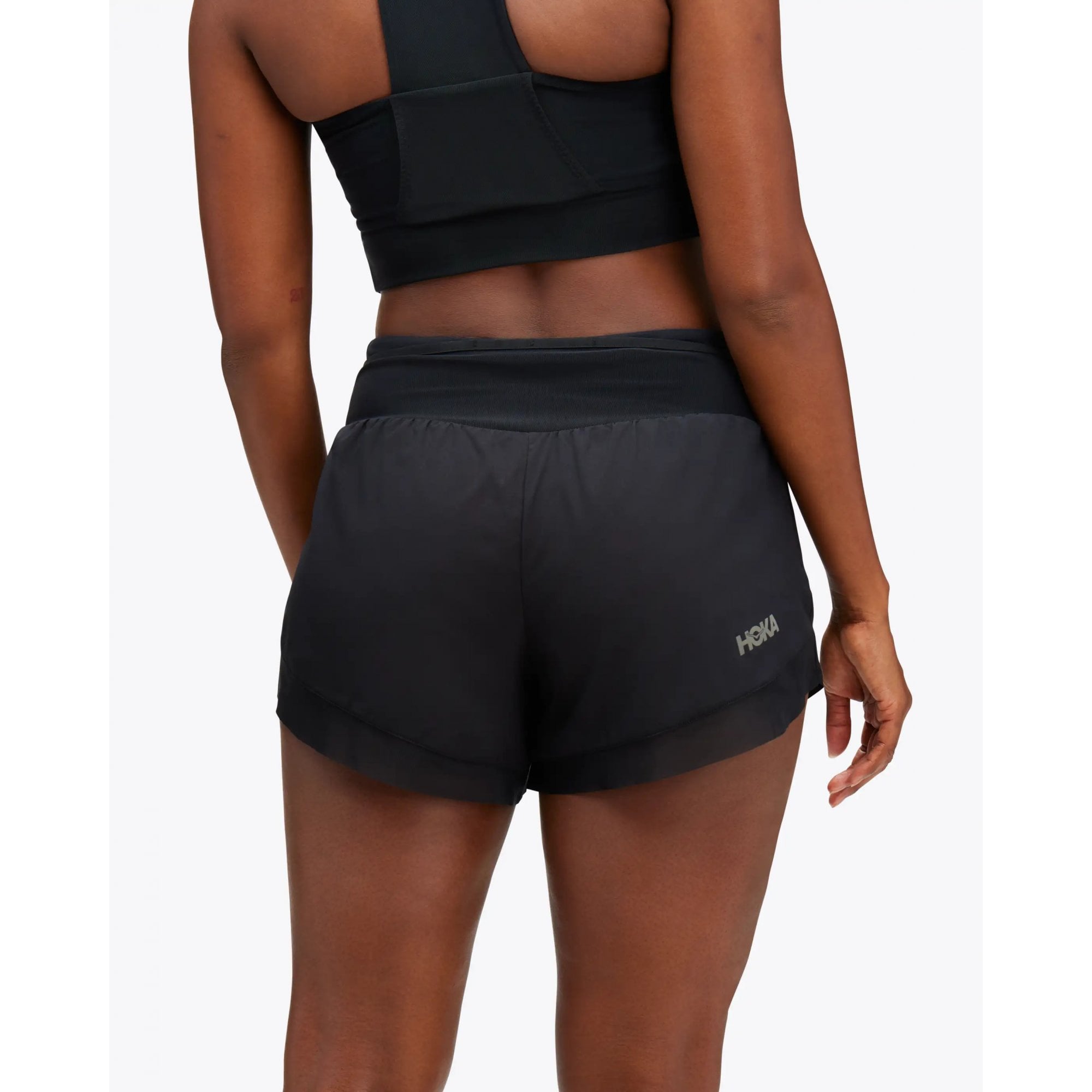 Hoka Women's Glide 4" Short | BLK