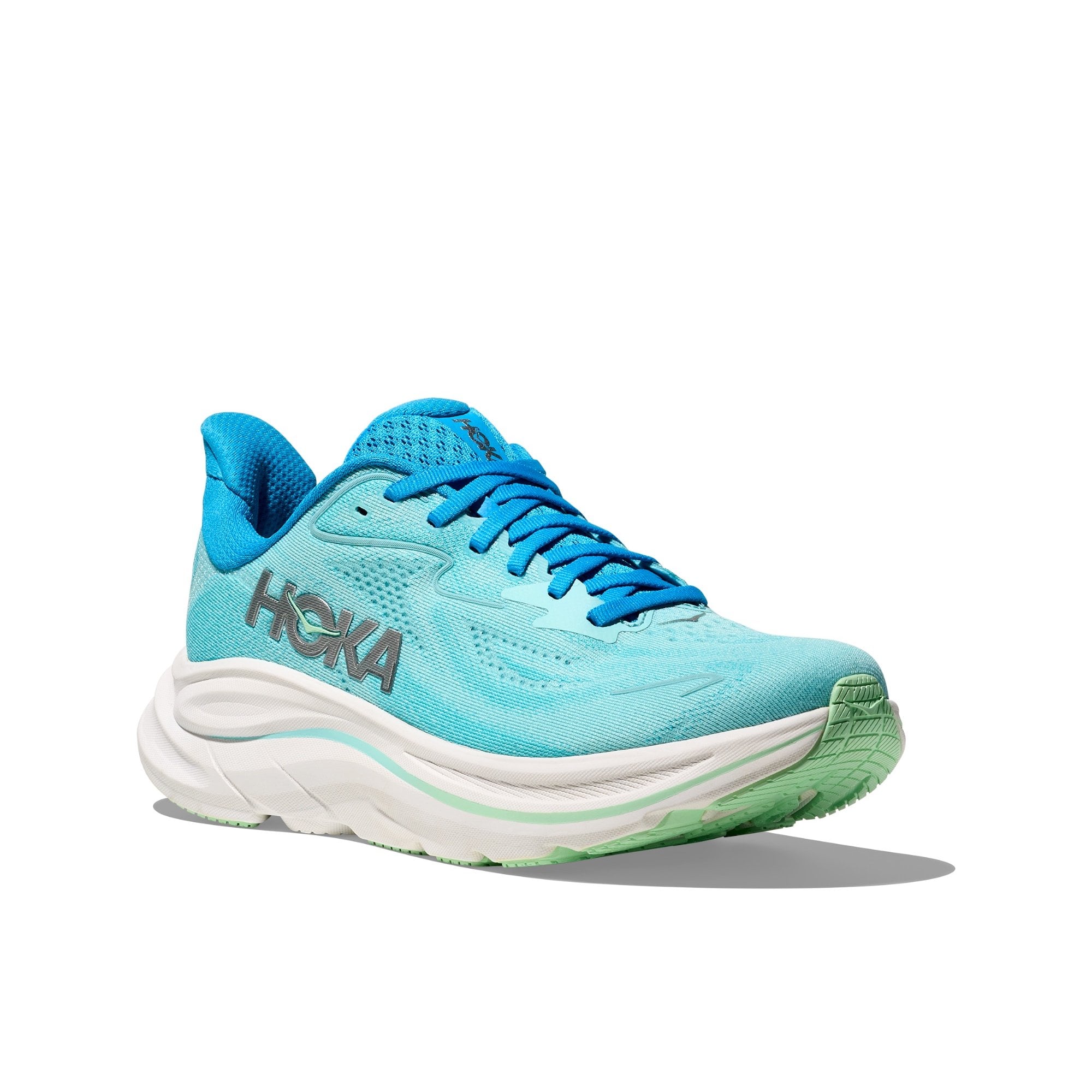 Hoka Clifton 10 D width (Women's) - Black/White