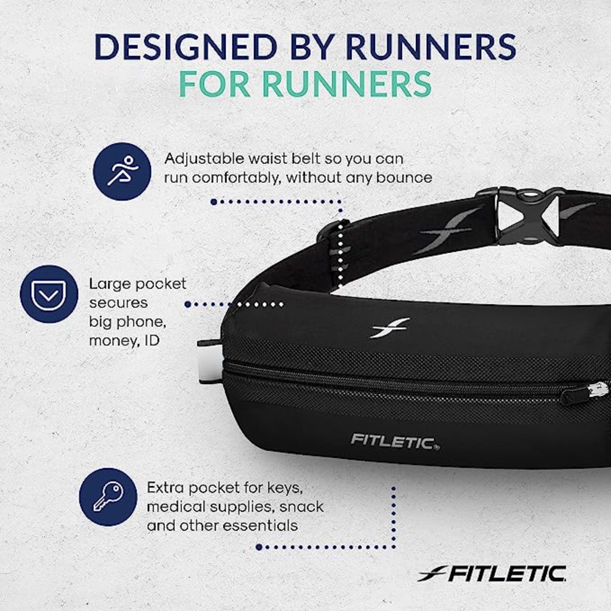 Bolt Double Pocket Running Belt