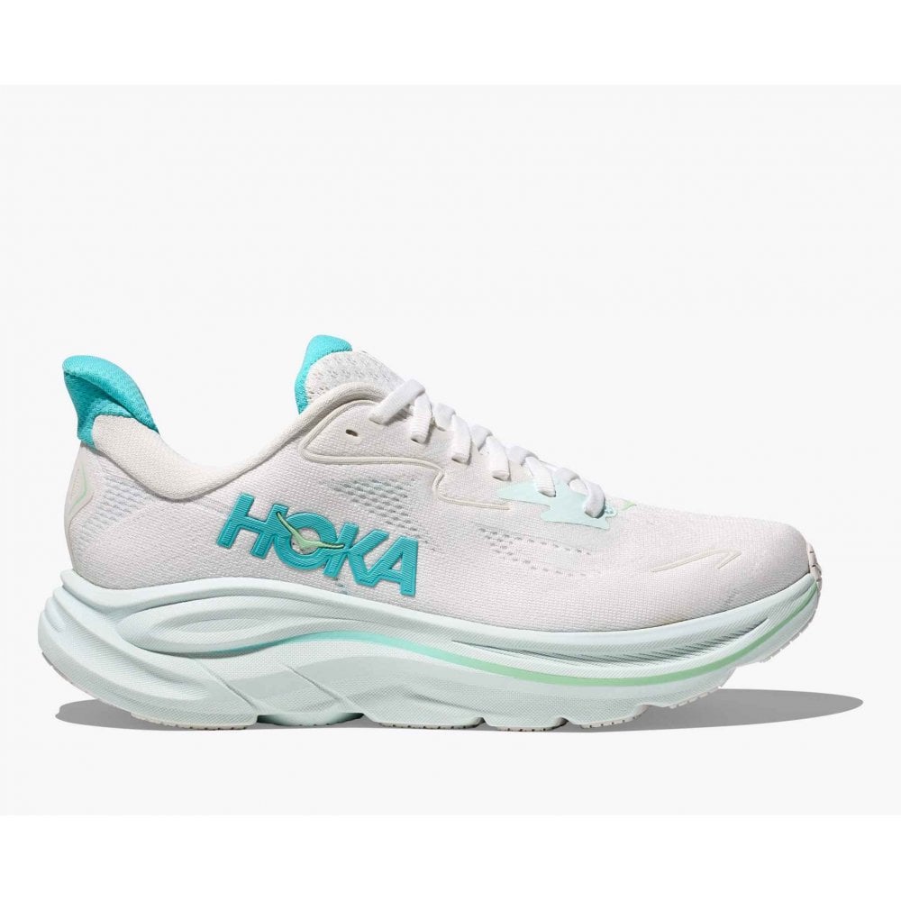 Hoka Clifton 10 (Women's) - White/ Cielo Blue