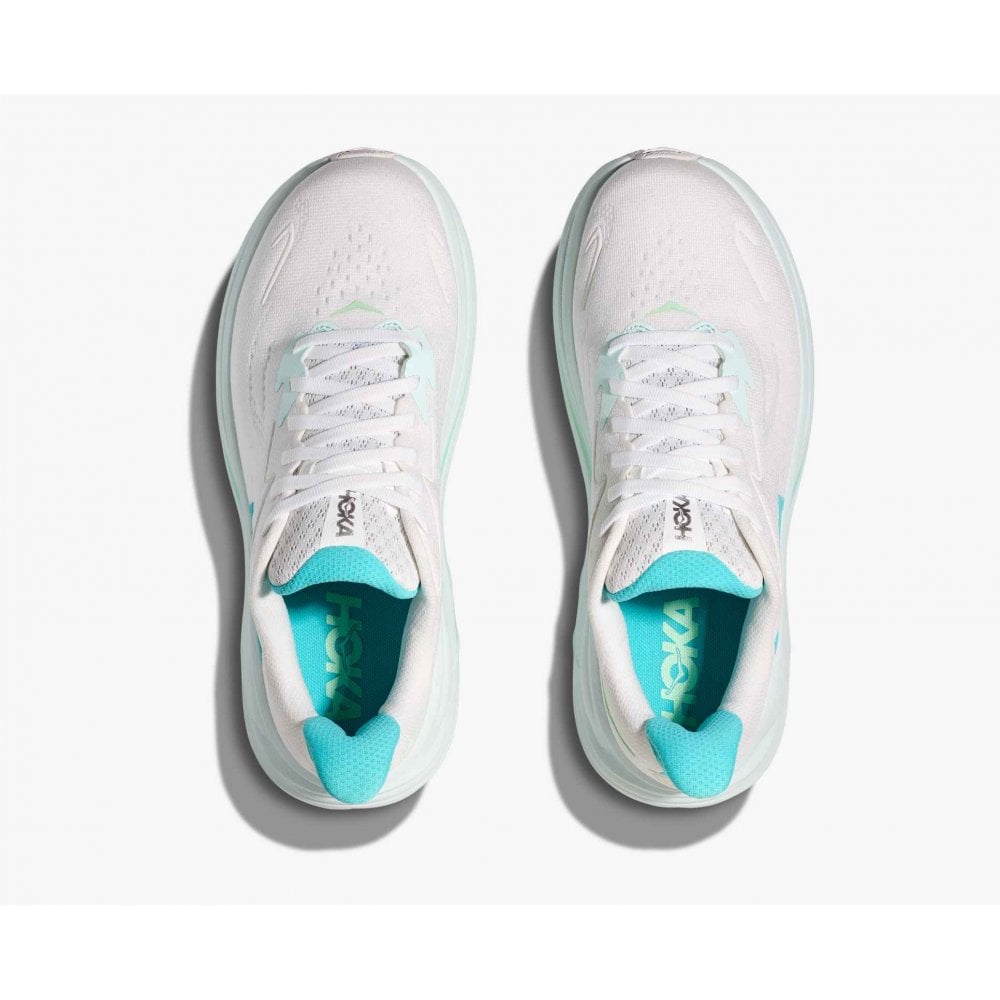 Hoka Clifton 10 (Women's) - White/ Cielo Blue