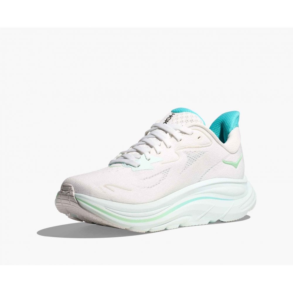 Hoka Clifton 10 (Women's) - White/ Cielo Blue