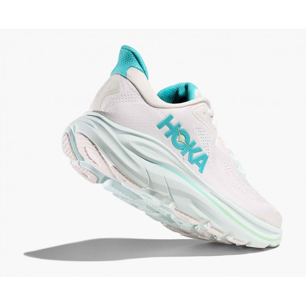 Hoka Clifton 10 (Women's) - White/ Cielo Blue