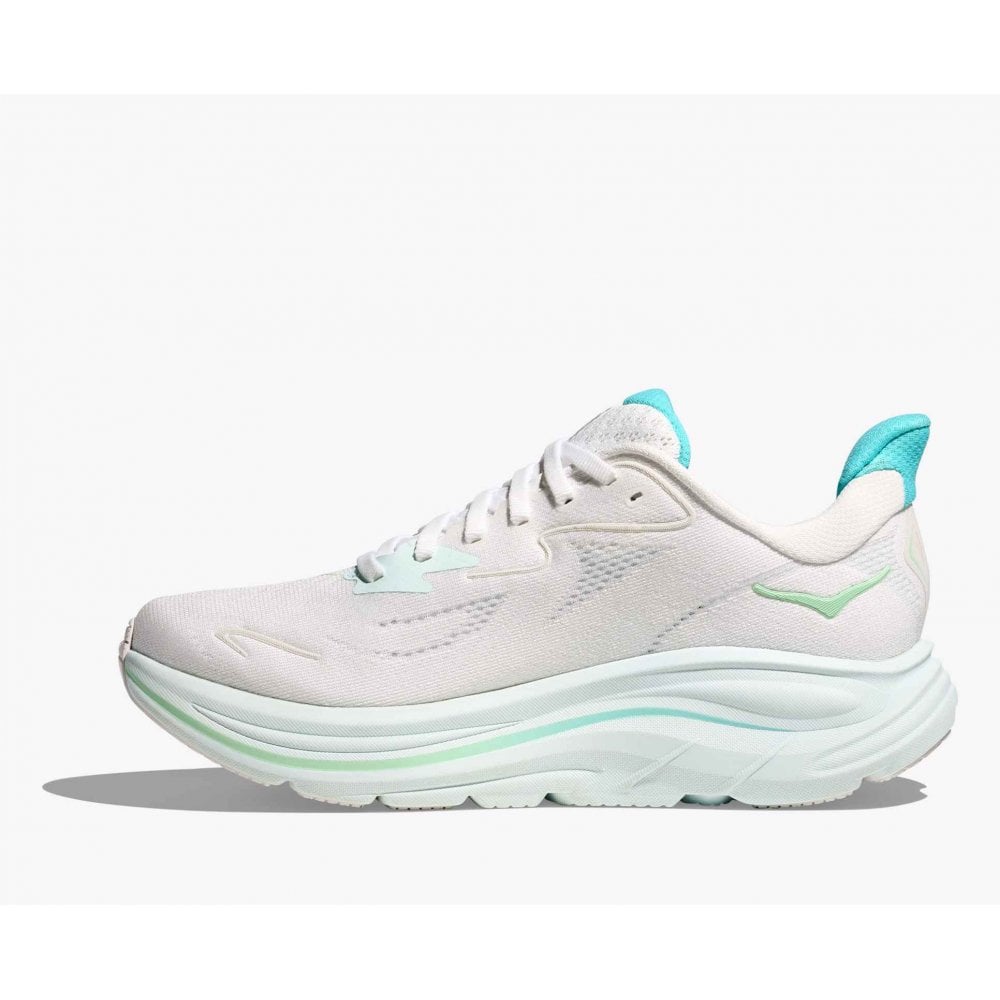 Hoka Clifton 10 (Women's) - White/ Cielo Blue