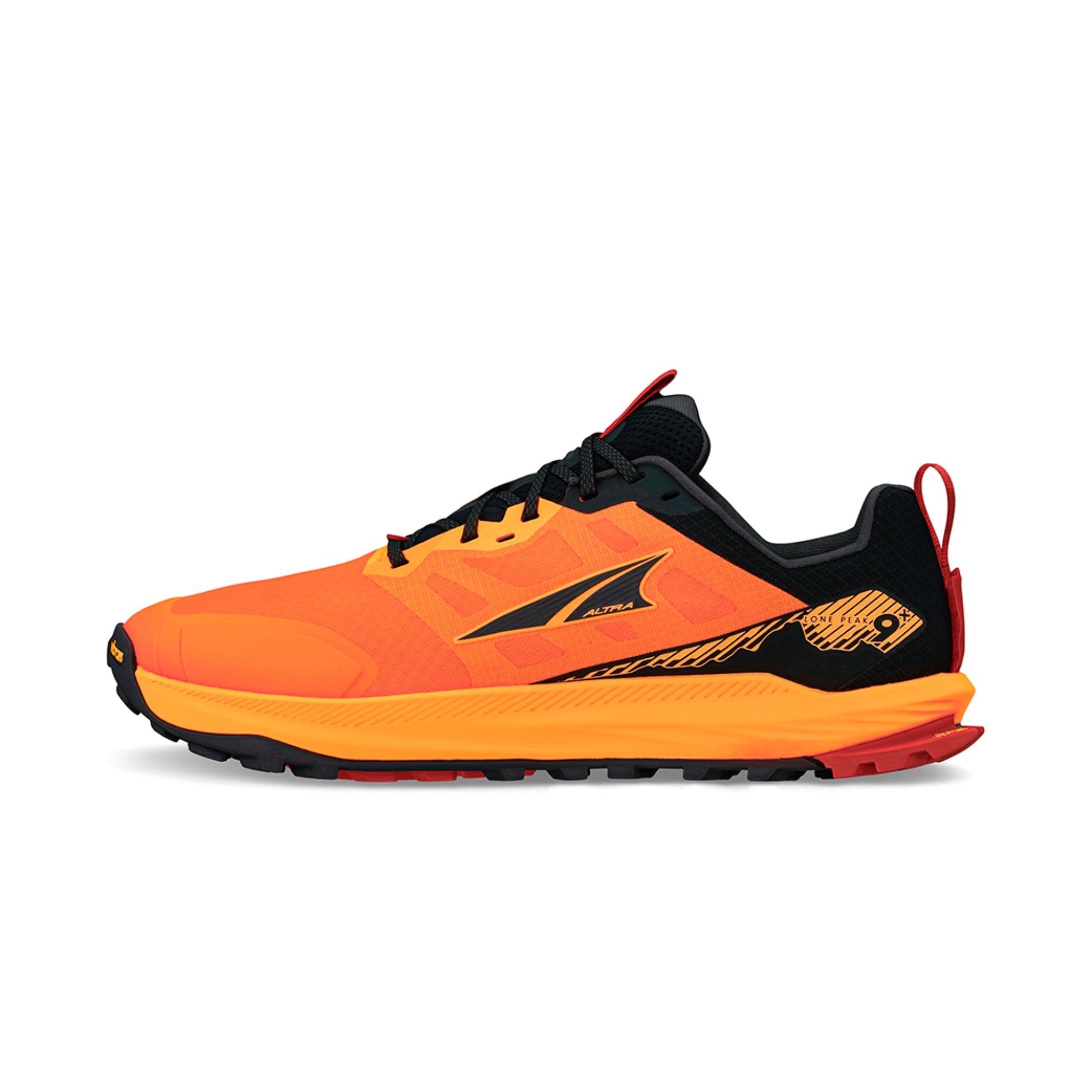 Altra Mens Lone Peak 9+ Orange/Black